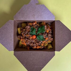 Nhoque de Abóbora com Ragú de Carne bovina moída (350g)